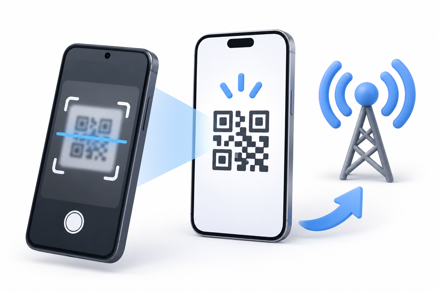 QR 코드와 통신사 연결을 이용한 eSIM 대체 절차